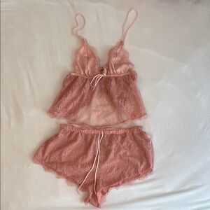 Victoria’s Secret Lace Pink Intimate Set